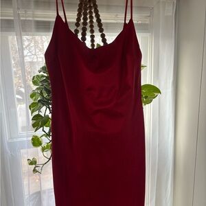 Windsor Vibrant Red Satin Dress